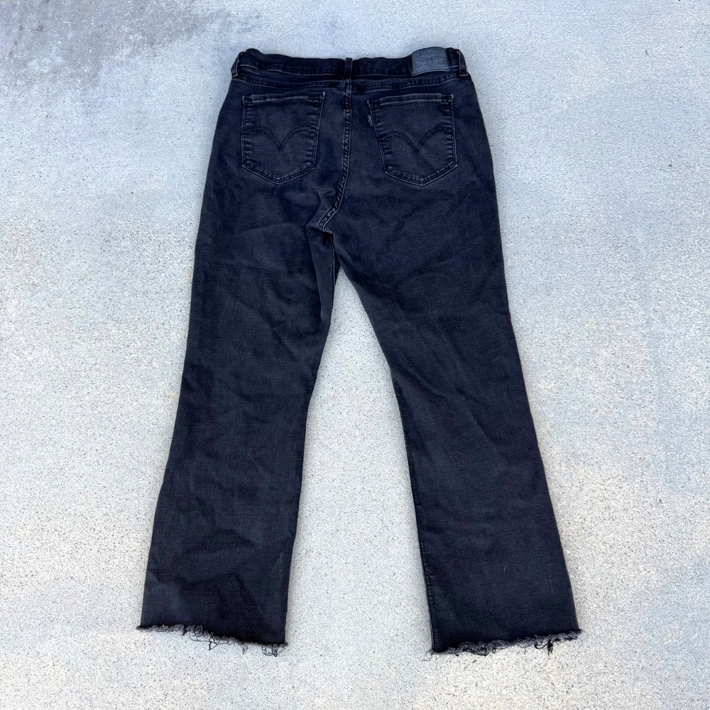 Levi's Classic Boot‎ Jeans Women Size 12 Black Denim Bootcut Stretch